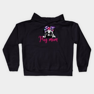 Pug Mom Kids Hoodie